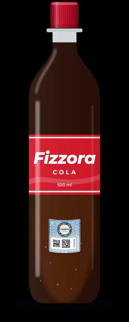 Fizzora Cola · 500 ml PET with a MiSa label